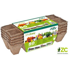 Rašelinový kontejner Jiffystrips® 5-50, 4,5x4,5 cm - plato 10 ks, 5 plat v balení